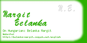 margit belanka business card